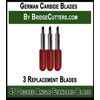 3 Pack Compatible German Carbide Blades  Premium Fine Point for Craft Cutting Ma