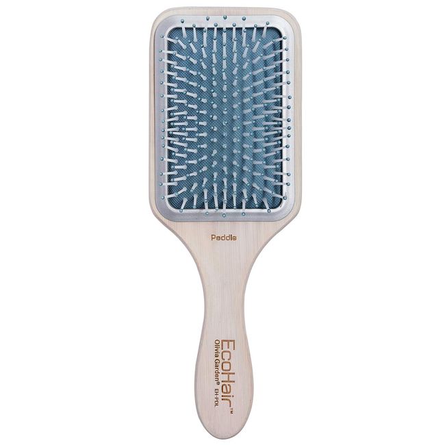 Olivia Garden EcoHair Bamboo Hair Brush, Paddle, EH-PDL