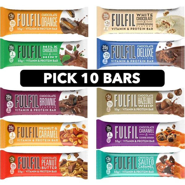 FULFIL Protein Bar 55g - Pick Any 10 Flavours