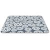 Navy Snowflake Christmas Winter Print Pattern PC Computer Rectangle Mouse Mat Pad