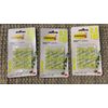 New 3M Command Clear Yellow 3 Packs 6 Mini Hooks 8 Strips Damage Free Hanging