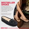 Minnetonka Women's Cally Slipper,Black,8 M US