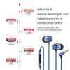 Soundmagic E10C In Ear Isolating Earphones with Mic - Black & Blue