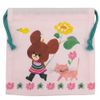 The Bear's School, Mini Drawstring, Pink