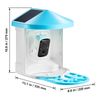 Smart Bird Feeder with HD Camera Solar Panel AI Identify Birds APP Wi-Fi
