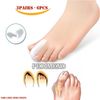 Pedimend Silicone Gel Toe Separator - Relieve Pain from Soft Corns, Bunions - Toe Straightener & Alignment - Absorbs Pressure & Friction - Reduce Toe Friction - Bunion Guard – Foot Care (Three Pair)