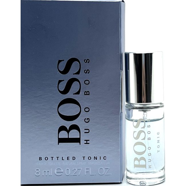 HUGO BOSS BOTTLED TONIC EDT MINI SPRAY FOR MEN 0.27 Oz / 8.0 ml NEW TRAVEL SIZE!