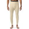 ColdPruf Men's Authentic Dual Layer Wool Plus Blend Base Layer Thermal Underwear Pant, Oatmeal, Large