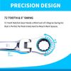 6PCS Metric Flexible Head Ratcheting Wrench Combination Spanner Tool Set 8-19mm