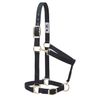 Weaver Leather Basic Adjustable Nylon Halter, Black, 1" Small Horse