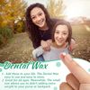 40 Pack Clear Braces Wax for Teeth Dental Wax for Braces Wearer Tooth Wax for Braces and Oral Appliances with Colorful Storage Case and Fruit Smell, Relieves Irritation and Pain