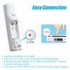 TIANHOO Wii Controller 2 Pack, Wii Remote Controller, with Silicone Case and Wrist Strap, Remote Controller for Wii/Wii U, White