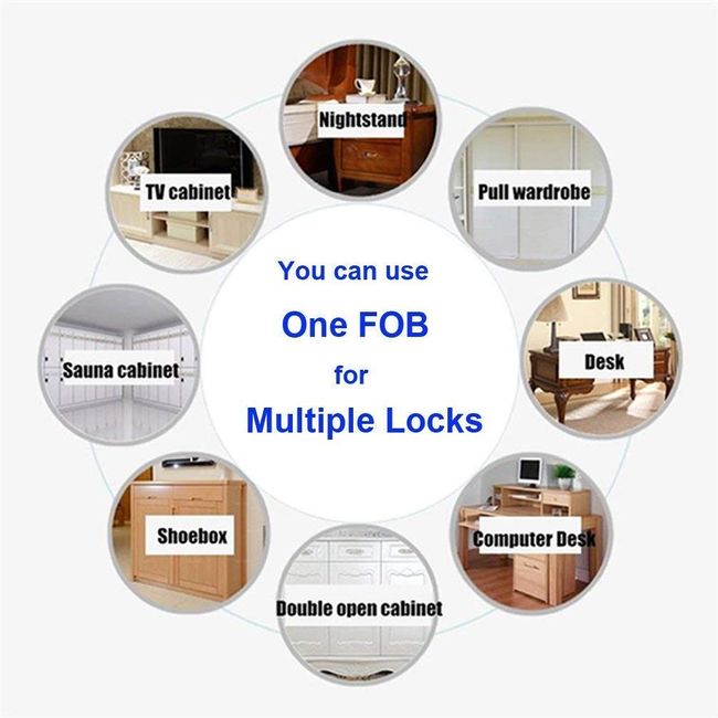 Invisible Hidden RFID Free Opening Intelligent Sensor Cabinet Lock Locker  Wardrobe Shoe Cabinet Drawer Door Lock Electronic Da