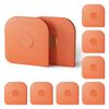 Pan Scraper, 10 Pcs Plastic, Non Scratch for Cast Iron, Pot and Pan Cleaning, Sturdy Scraper Kitchen Tool-Orange