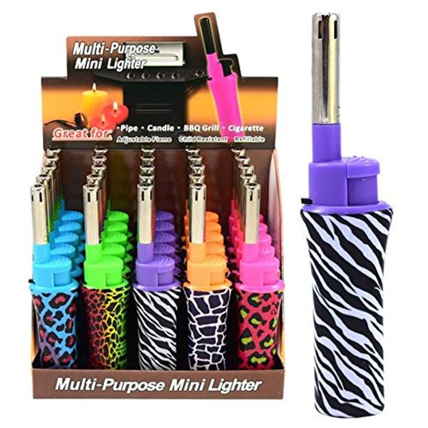 Mini BBQ Lighters Multi Purpose 5-Pack (Neon Color)