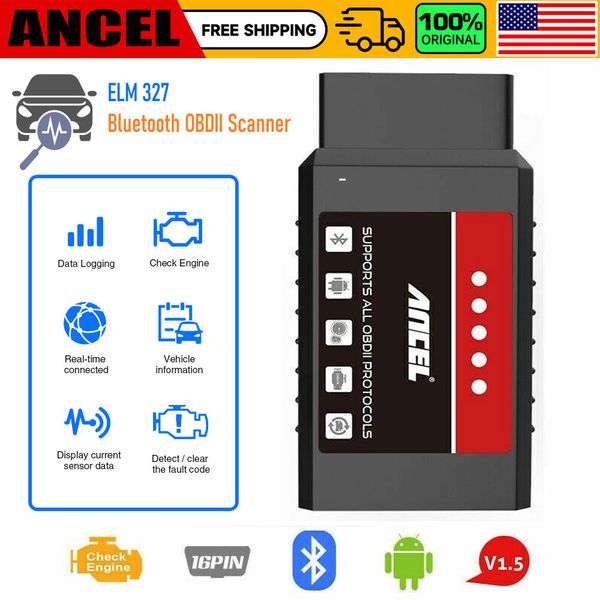 ELM327 V2.1 OBD 2 OBD-II Car Auto Bluetooth Diagnostic Interface Scanner Android