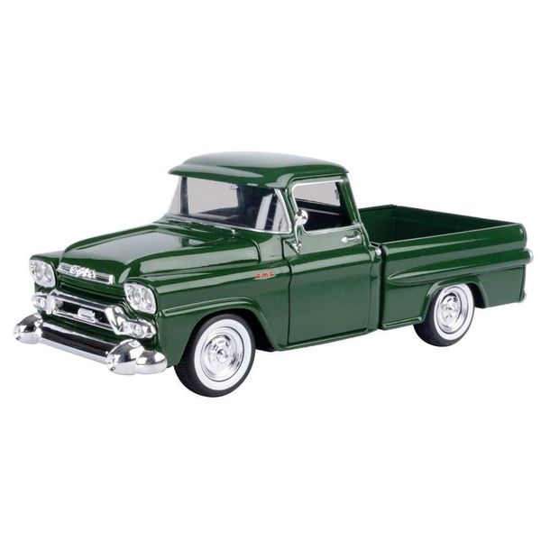 1958 100 Wideside Pickup Truck Green Timeless Legends Series 1/24 Diecast Model Car by Motormax 79385GRN