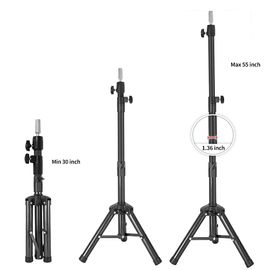 AliLeader 55 Inch Wig Stand Tripod with Head Heavy Duty Wig Stand Tripod  Wig Head Stand with Mannequin Head Wig Tripod Stand with Tool Tray  (mannequin