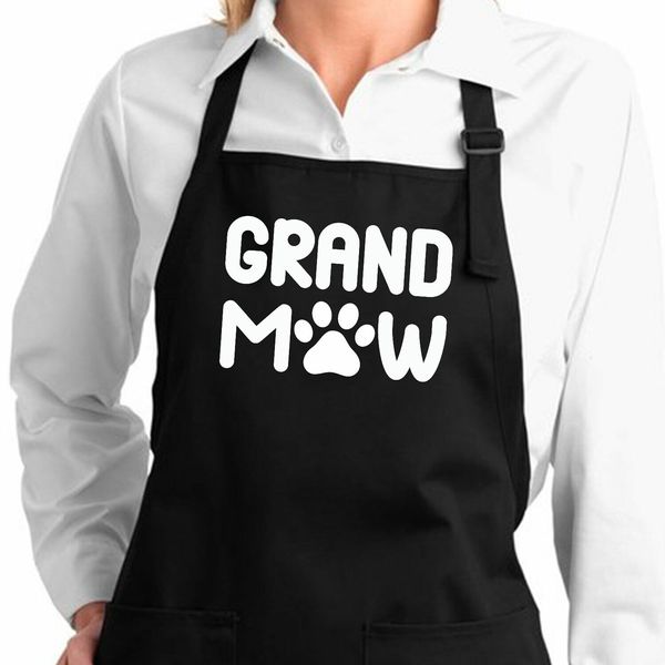 Grandma Grandmaw Dog Pet Grandparent Birthday christmas Gift Cooking Grill Apron