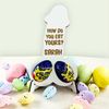 Fuzzy Cactus Personalised Willy 'How do you eat yours' Easter Egg Gift