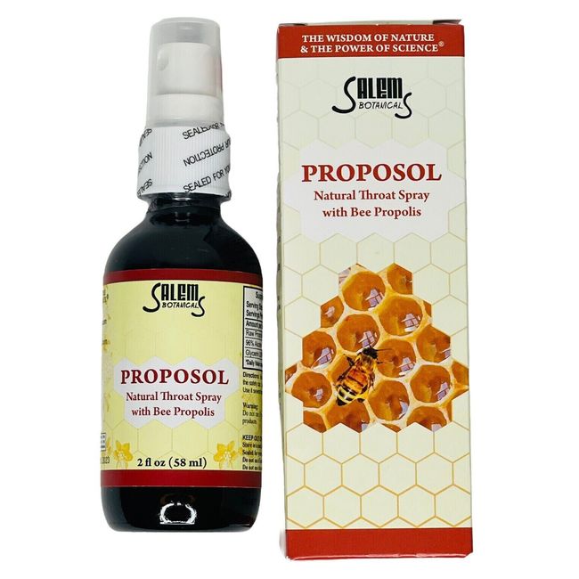 Bee Propolis Spray Proposol Salem Botanical All Natural 2Oz  58ml