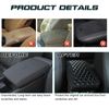 Soft PU Leather Armrest Cushion Console Middle Organizer Black Elbow Pad Cover