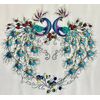 Lili - Peacock Hearts, an Advanced Brazilian Embroidery Pattern