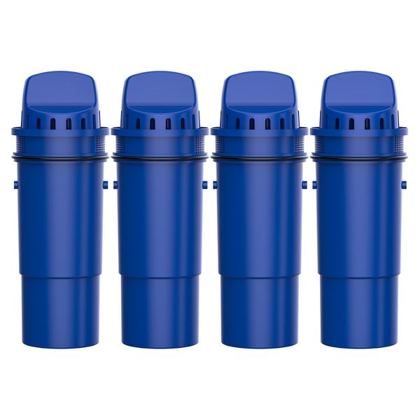 Waterdrop Replacement for Pur® Water Filter, CRF-950Z NSF Certified Pitcher Water Filter, Compatible with Pur® Pitchers and Dispensers PPT700W, CR-1100C and PPF951K Water Filter, Pack of 4