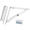 Folding Shelf Holder in White, white