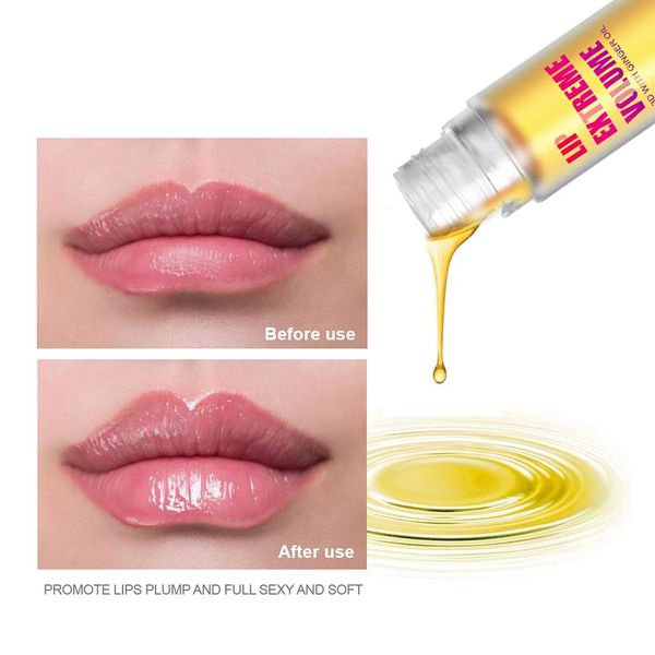 GL-Turelifes Lip Plumper Lip Gloss, Ginger Mint Lip Balm Plumper Lip Extreme Volume, Enhancer Hydrated Lips, Moisturize, Eliminate Dryness Wrinkles Enhances Plump Gloss (Strong)