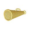Simba Cal Gold Cheerleading Megaphone Chenille Lapel Pin (10-Pack)