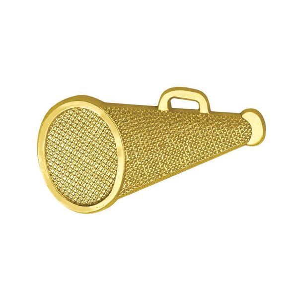 Simba Cal Gold Cheerleading Megaphone Chenille Lapel Pin (10-Pack)