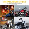 For Honda Shadow Phantom 750 Black Motorcycle Rear View Mirrors 10mm Rectangle