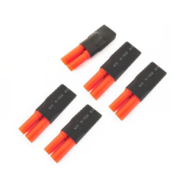 WST No Wires Connector Compatible with TRX Female To HXT 4mm Bullet Banana Plug Connector Conversion Adapter for RC LiPo NiMH Battery x 5 PCS