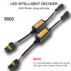 NGHAY 9005-2PC LED Headlight Decoder Eliminates Radio Interference, Fault Lights Prevent Headlight Flashing, and Alarms