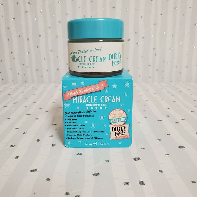 Dirty Works Multitasker 8-in-1 Miracle Cream for Youthful Radiant Skin 1.69 oz