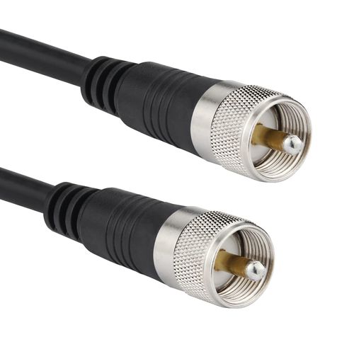 Ullnosoo RG8x Coaxial Cable 75 ft, CB Coax Cable, UHF PL259 Male to Male Low Loss CB Antenna Cable, 50 Ohm for HAM Radio, Antenna Analyzer, Dummy Load, SWR Meter