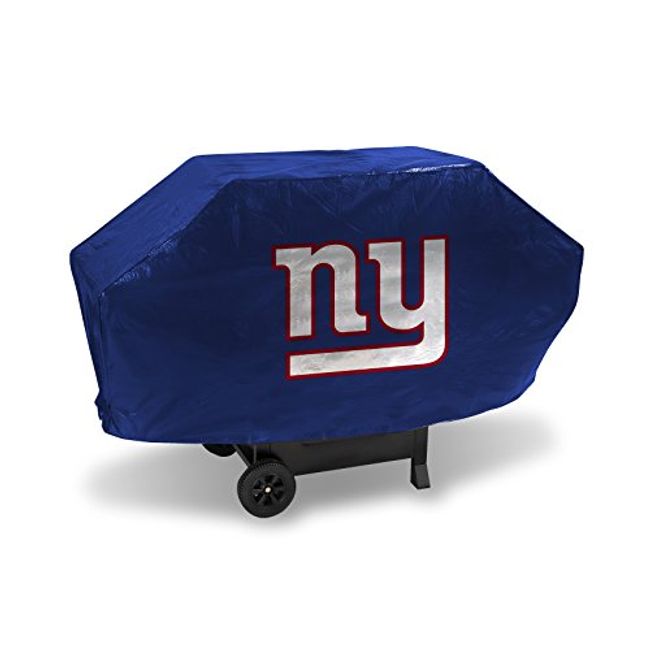 NFL Rico Industries New York Giants Blue Deluxe Grill Cover Deluxe Vinyl Grill Cover - 68" Wide/Heavy Duty/Velcro Staps