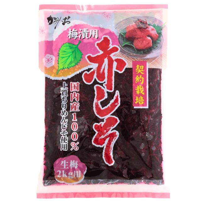 Red Perilla, Made in Japan, 100% High Quality Crepe Perilla, Raw Plum, 4.4 lbs (2 kg), 17.6 oz (500 g)