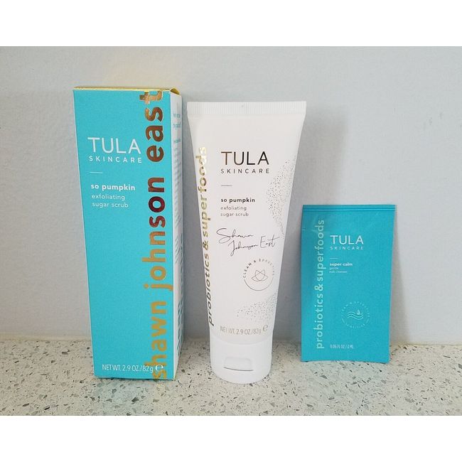 TULA SKINCARE So Pumpkin Exfoliating Sugar Scrub 2.9oz + BONUS