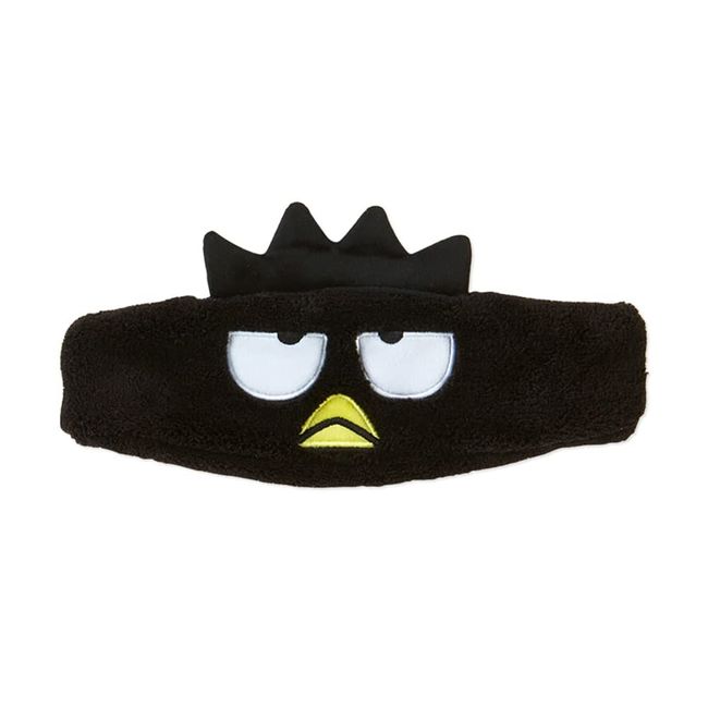 Sanrio 986330 Sanrio Badtz-Maru Headband, Black, Character Hair Turban/Hair Band for Girls, Facial Cleansing & Makeup, One Size Fits Most