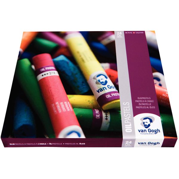Van Gogh Oil Pastel, Round Full Stick, 24-Piece Set