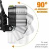 Super Bright 5 LED Zoom Headlamp USB Rechargeable Headlight Head Torch