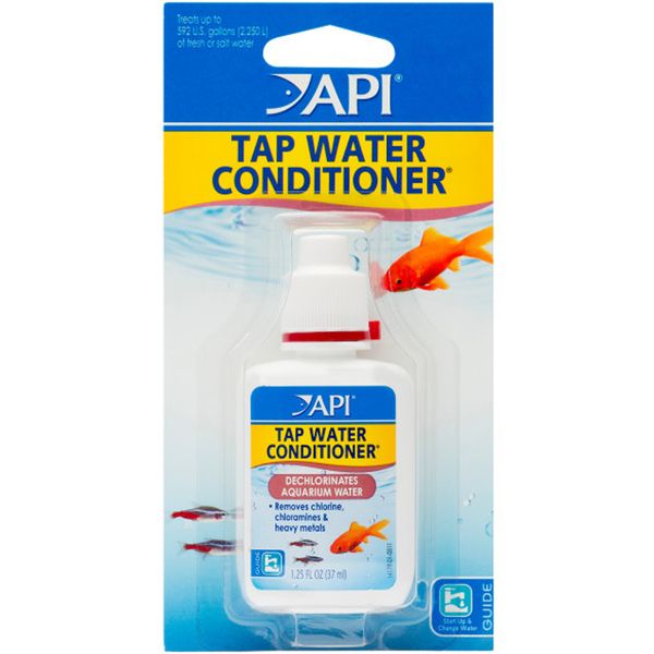 API Tap Water Conditioner 1.25oz Dechlorinates Water and Detoxifies Heavy Metals