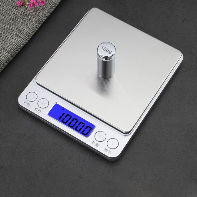 American Weigh Scales SC Series Precision Stainless Steel Digital Portable  Pocket Weight Scale 500G X 0.01G - Great For Baking