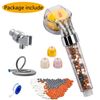 Vitamin C Filter Shower Head with Hose & 3 Replacement Balms and Shower Bracket