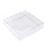 25 Clear Plastic PET Boxes Wedding Crafts Display Box 4.5" X 4.5" X 3/4"