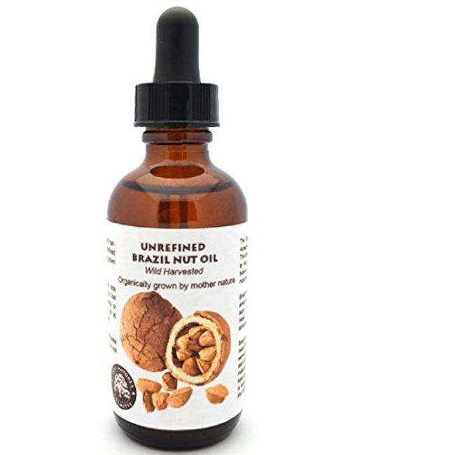 Virgin Organic Brazil Nut Oil Moisturizer | Brazilian Nut Oil for Skin | Brazilian Nut Oil for Hair 1 oz