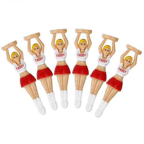 Golf Tees Long 6pcs 75mm Plastic Tees Unique Funny Cute Competition Driver Long Tees AM220919