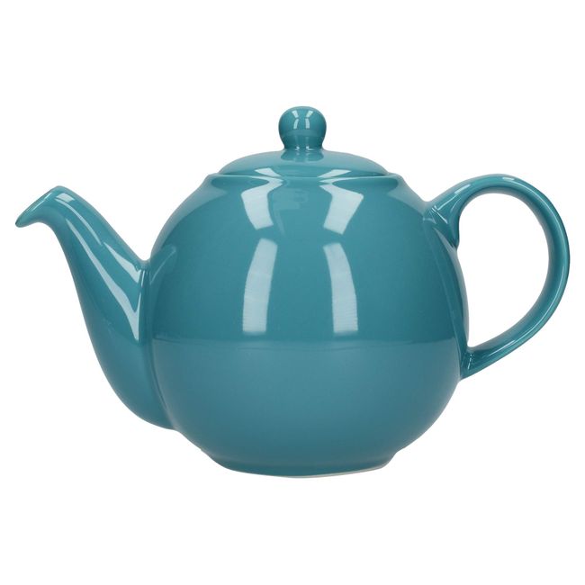 London Pottery Teapot with Strainer, Aqua, 4 Cup (900 ml)